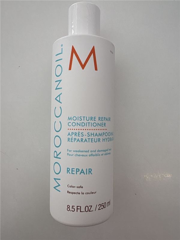 Moroccanoil Moisture Repair Conditioner — ağ flakonun ön tərəfi