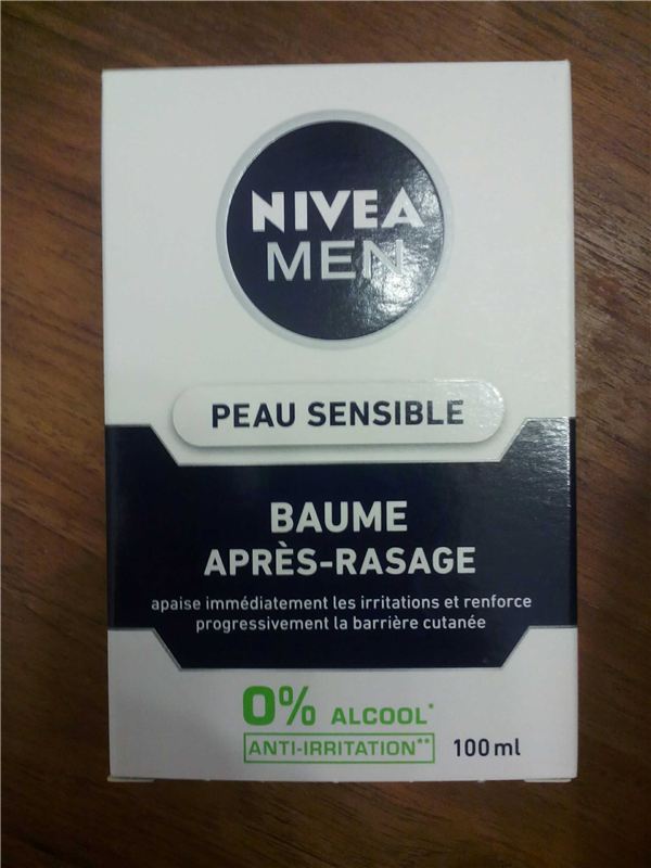 NIVEA MEN Sensitive balzam — qutunun ön tərəfi