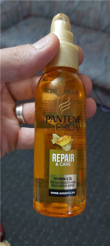 Pantene Keratin Protect Oil — flakonun ön tərəfi
