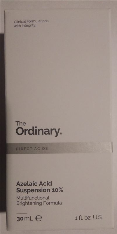 The Ordinary Azelaic Acid 10% — qutunun ön tərəfi